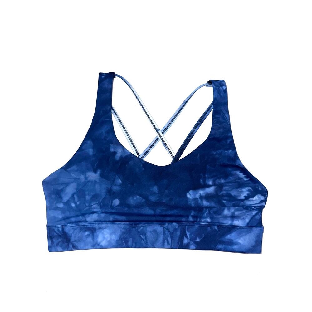 Zyia Active Blue Tie Dye Hendrix Light n Tight Strappy Sports Bra Size XXL - Picture 4 of 12